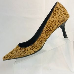 Antonio Melani Leopard Calf Hair Heels 6.5M
